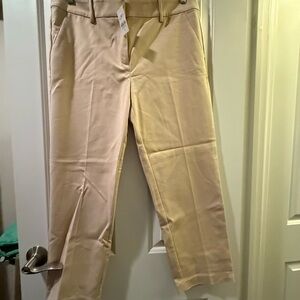 LOFT Riviera Slim Pants in Beige